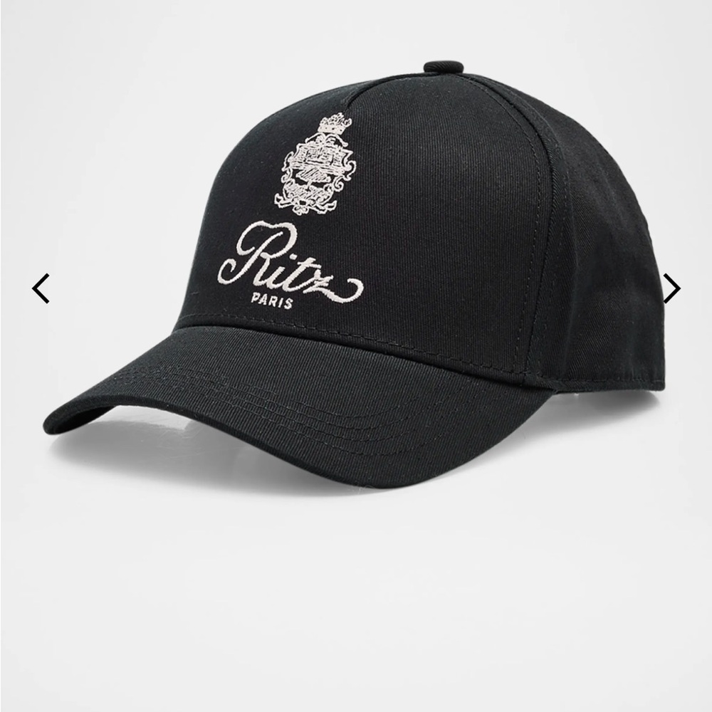 Frame Denim Black Embroidered Cap Ritz- Paris